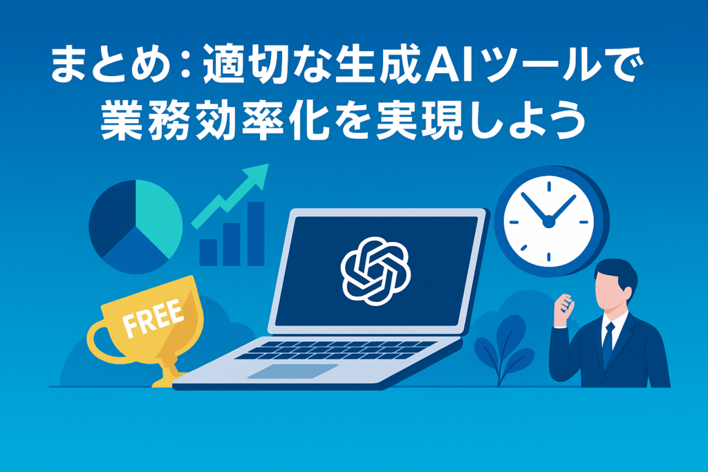 適切な生成AIツールで業務効率化を実現